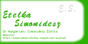 etelka simonidesz business card